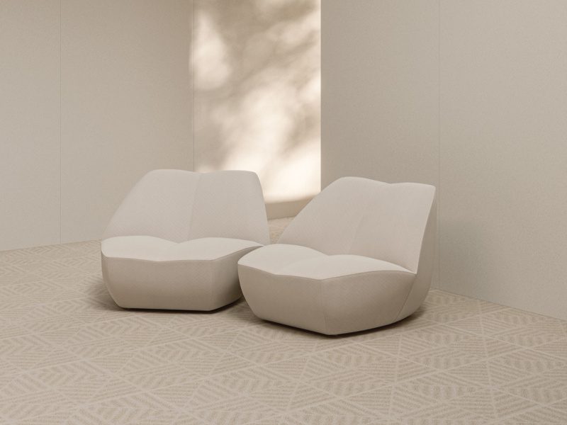Крупноформатная плита под терраццо ABK Moooi Egg Scape Hay, 120x280 см, 6 мм, натуральная матовая – 3