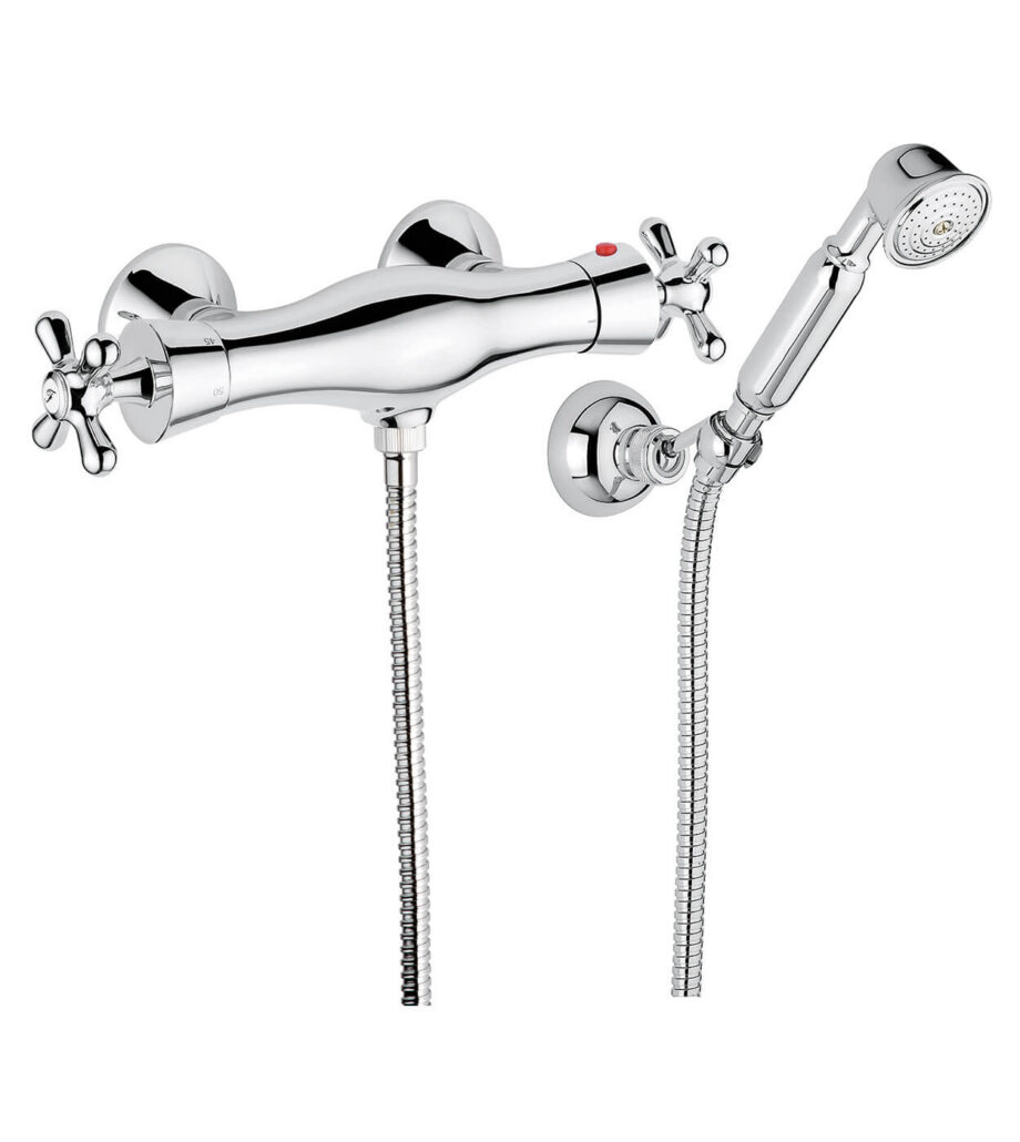 Термостатический смеситель для душа Emmevi Decò Classic 12300, хром, смеситель + душевой комплект Термостатический смеситель для душа Emmevi Decò Classic 12300 – 2