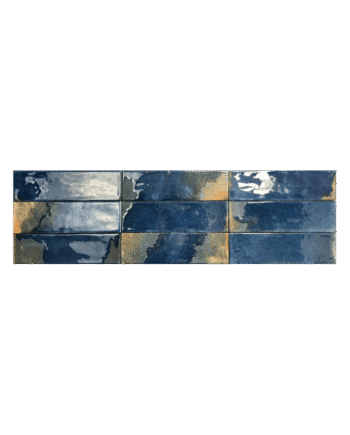 Цветная настенная плитка из керамогранита Dune Granadella Marino, 6,4x22,3 см, 9 мм, глянцевая, эффект ручной работы