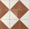 Напольная плитка из керамогранита с валенсийским орнаментом Dune Antiga Cabanyal Teja, 20x20 см, 9 мм, кирпично-красный – 2