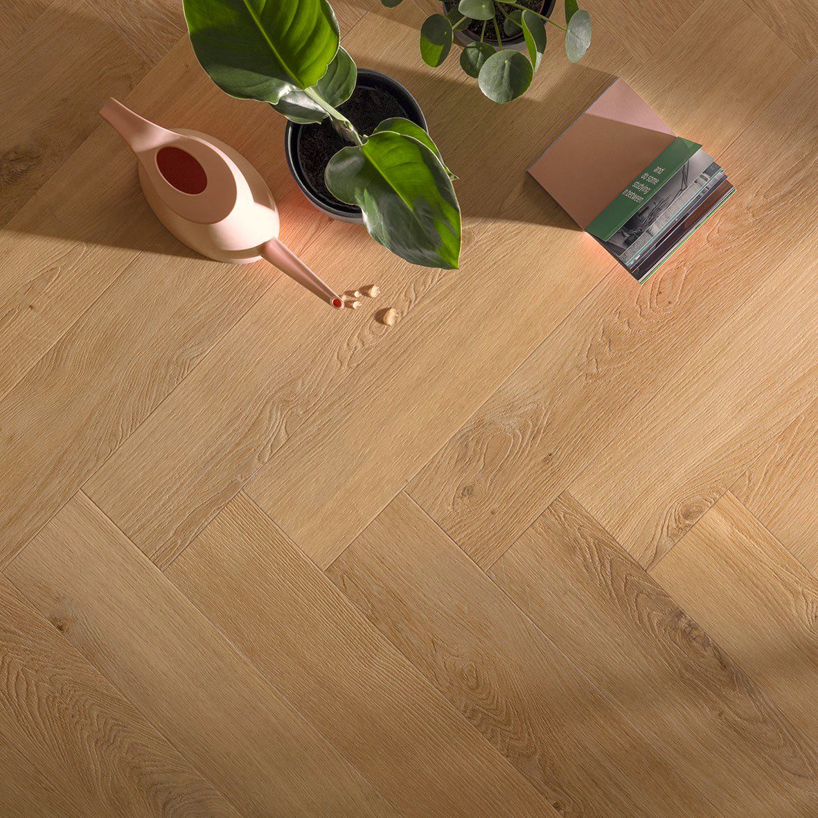 Виниловый паркет ёлочка Rigid LVT Floorify Anago F319