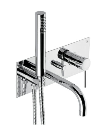 Встраиваемый смеситель для ванны Emmevi Piper 45051 с изливом и ручным душем