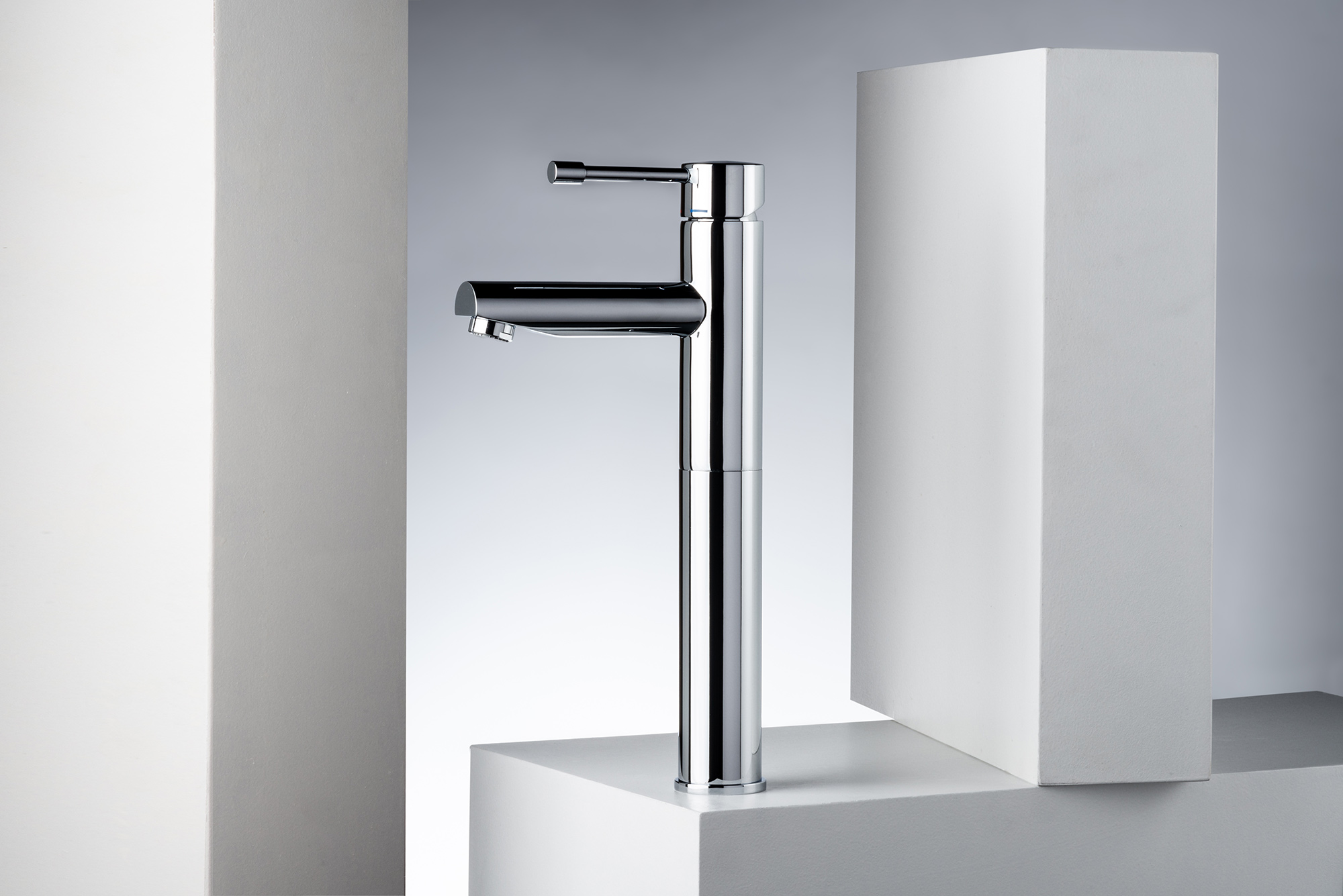 Высокий смеситель для раковины Emmevi Eden 71006 с клапаном – 2