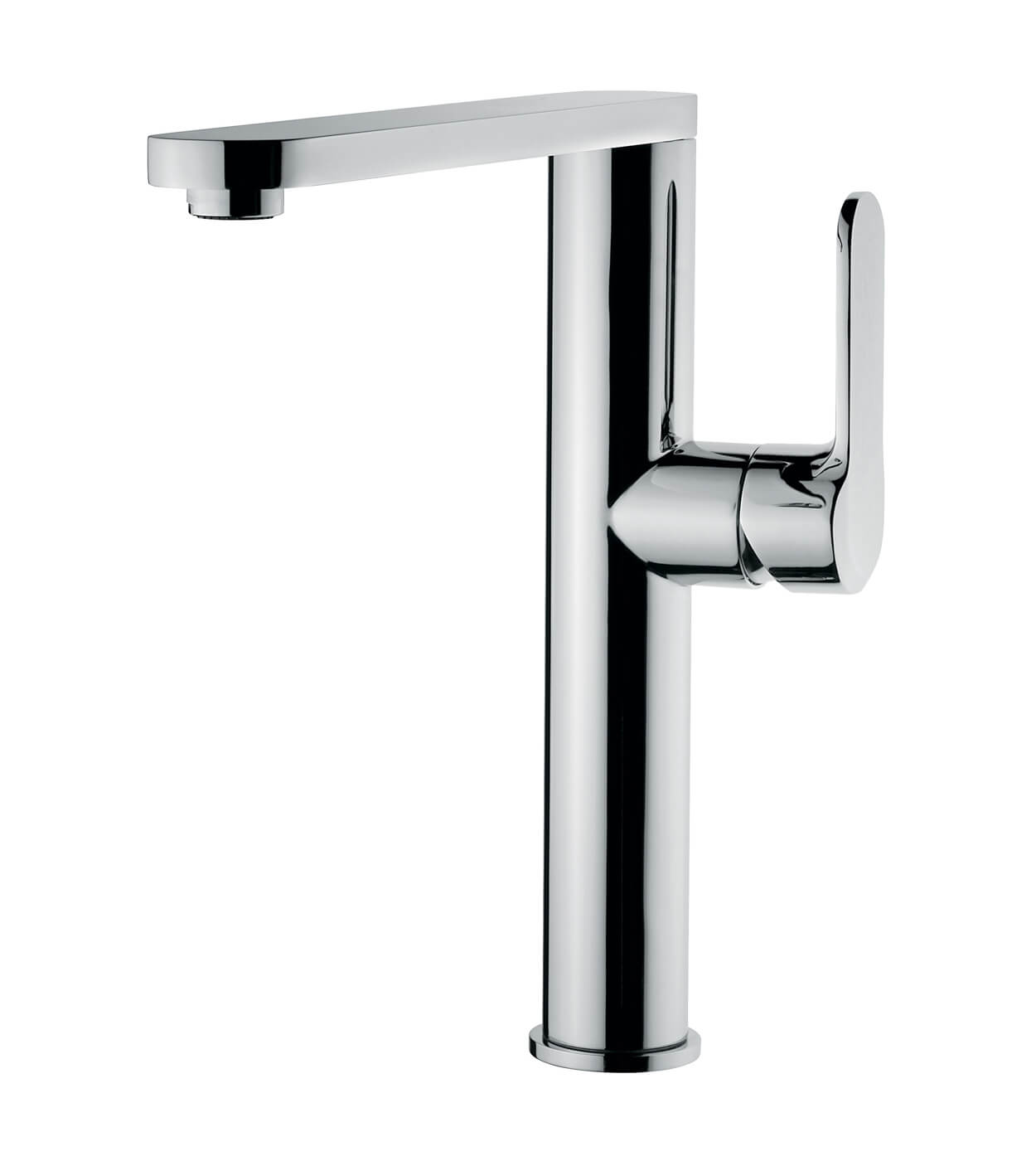 Высокий смеситель для раковины Emmevi Nefer 77006, click-clack